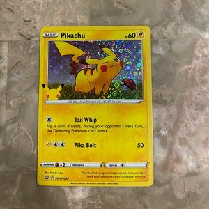 Pikachu 25th Anniversary Card New